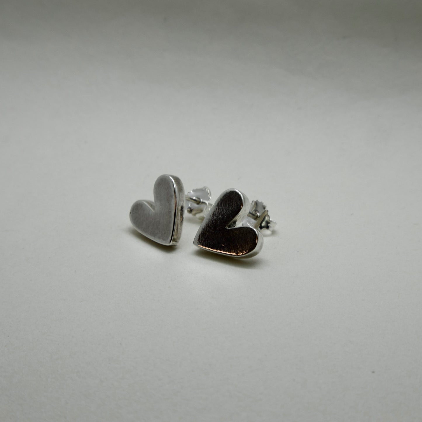 Aros corazón con volumen